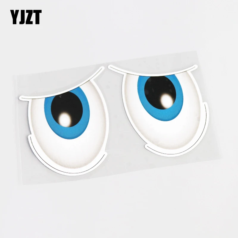 

YJZT 15CM*9CM Personality High-quality Eye Decal Car Sticker PVC 13-0433