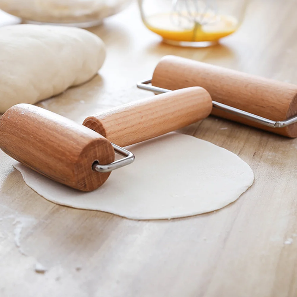 1pcs Hot Sale Rolling Pin Pastry and Pizza Baker Roller Wooden Baking Crush Nuts Crackers Cookies Kitchen Utensils