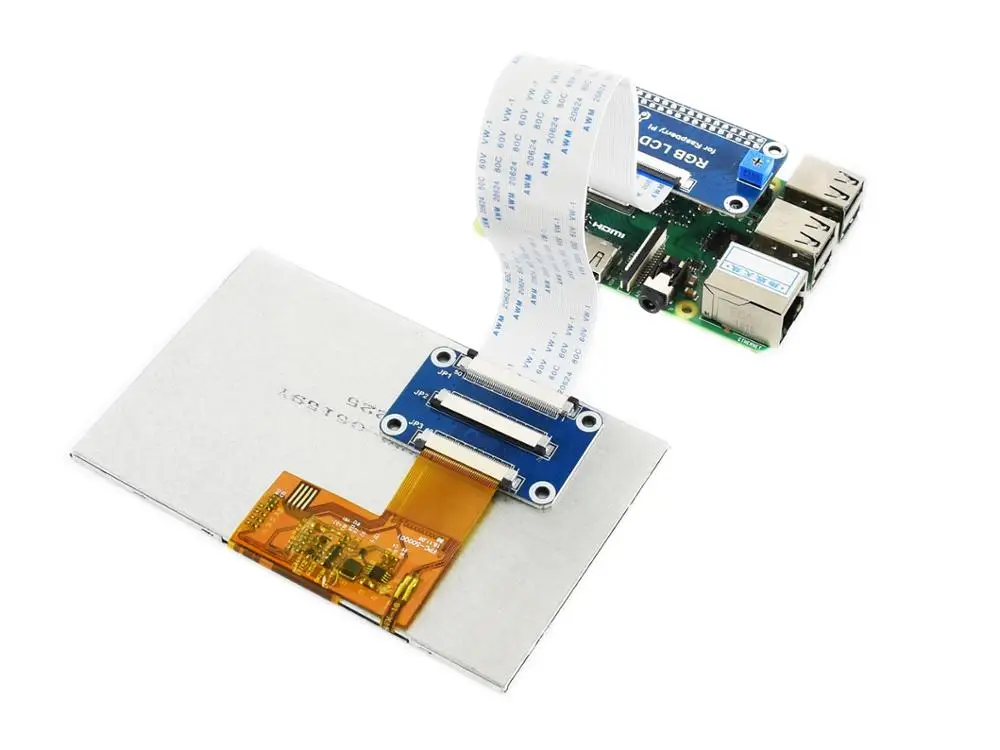 5 дюймовый IPS дисплей Waveshare для Raspberry Pi 2B/3B/3B +/3A +/Zero W/Zero WH сенсорный интерфейс 800*480