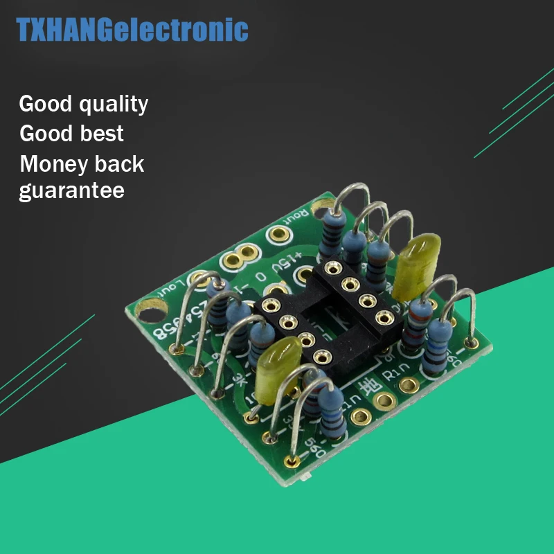 Dual OP Amp Board Preamp DC Amplification PCB for NE5532 OPA2134