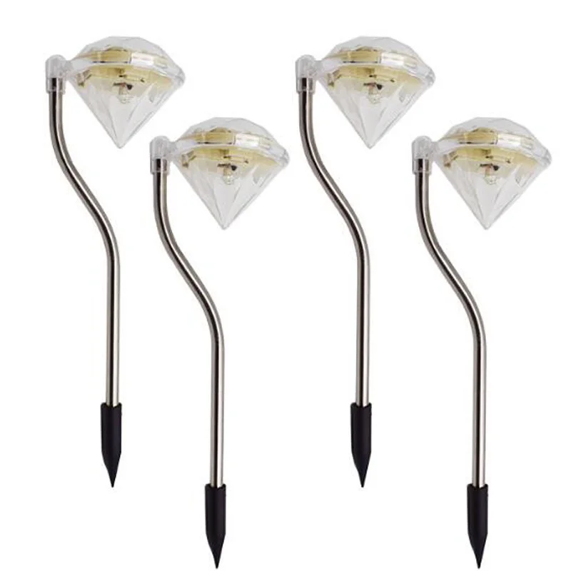  Led Solar Lights For Garden Decoration Diamond Shape Solar Lamp Outdoor Waterproof Bulb Pathway Landscape Ground Street Lamp (3)