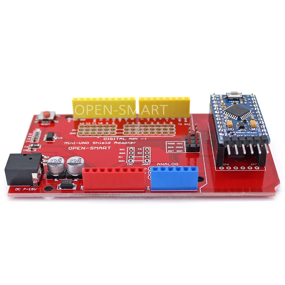 Плата Pro Mini ATmega328P + защитный адаптер UNO USB CH340G для TTL программатора легко загрузить
