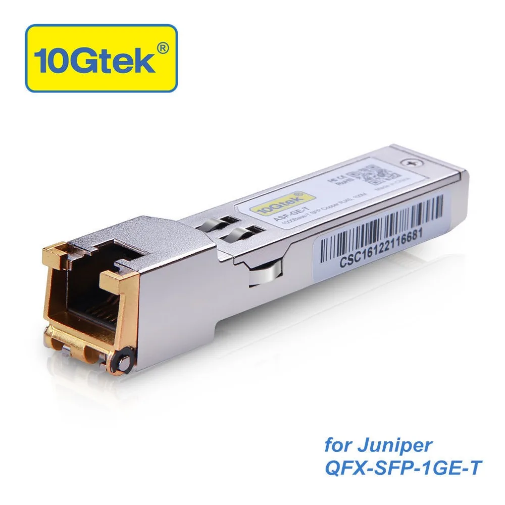 

Juniper QFX-SFP-1GE-T 1000Base-T SFP RJ45 Transceiver Copper Module 100M Gigabit RJ-45 Copper SFP Transceiver Module