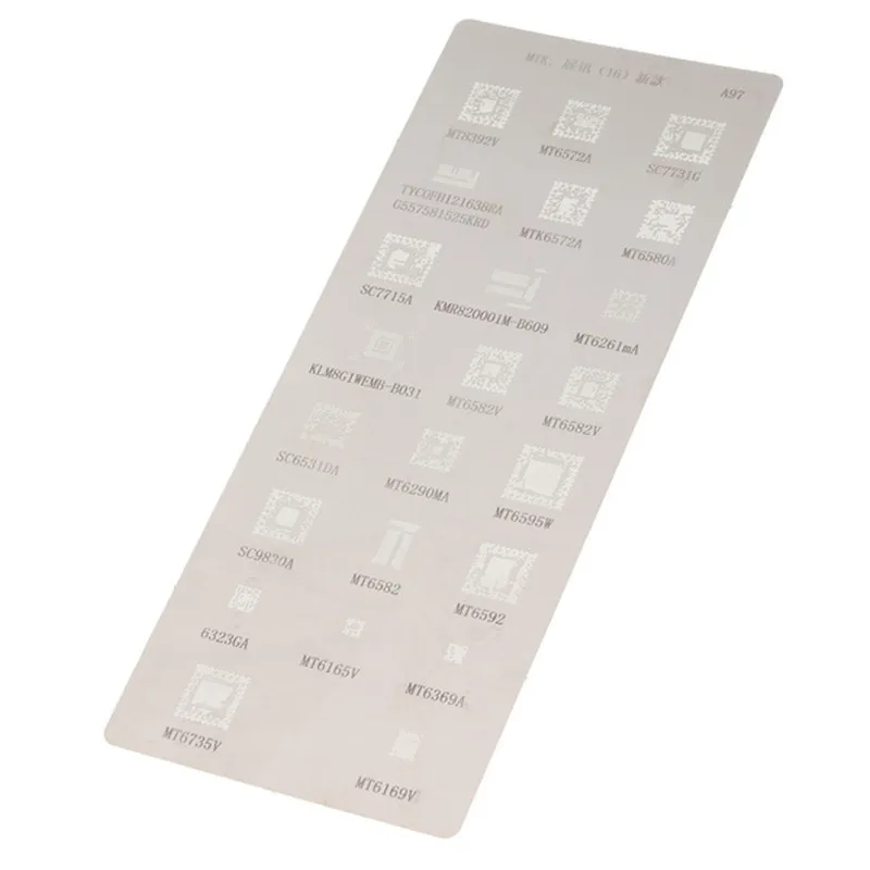 

2pcs/Set BGA Stencil Direct Heating Reballing Stencil Solder Template Stencil For MTK MT6572A SC6825C MT Tools