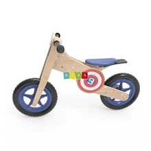 Детский деревянный беговел, балансировочный велосипед, детский велосипед с доп. балансом