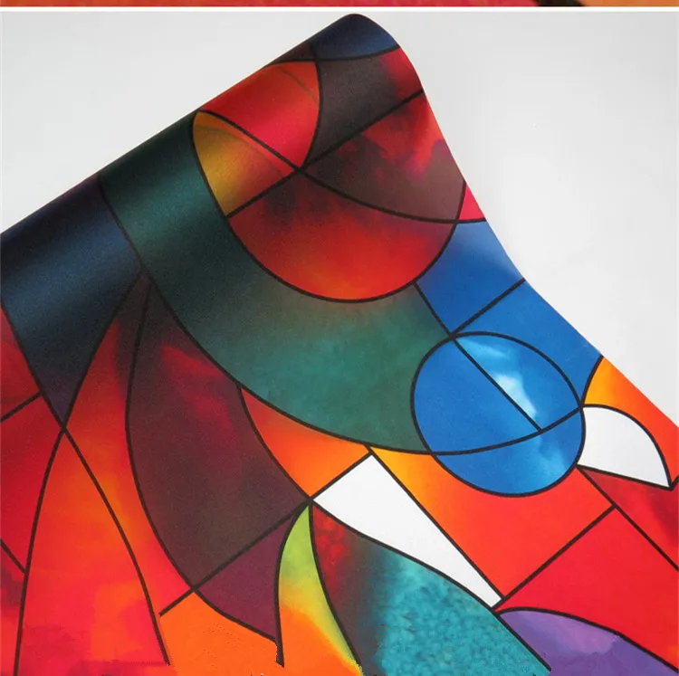 

45*100 cm Irregular color pattern Opaque Frosted Window Films Vinyl Static Cling Self adhesive Privacy Glass Stickers