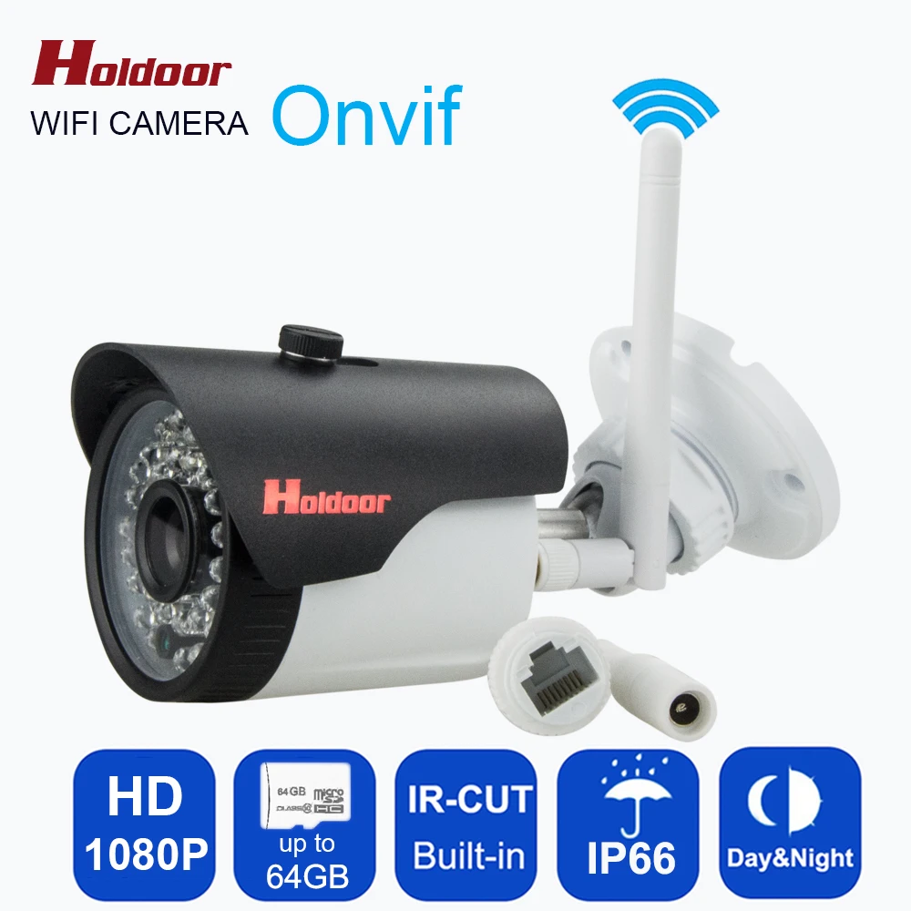 Открытый 1080 P IP камера Беспроводной Wi Fi HD ИК Ночное Видение ONVIF Водонепроницаемая