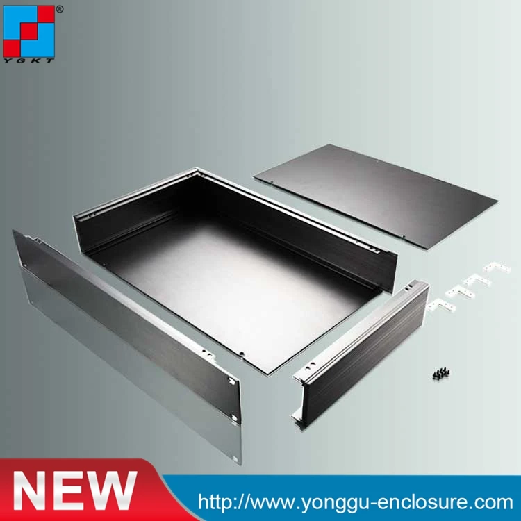 

19 inch rack mount chassis electronic enclosures aluminum cabinet small extruded box aluminum 482*66.7*250mm