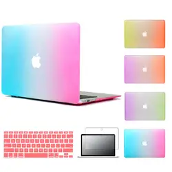 Best продажи матовый чехол для Apple MacBook Air 11,6 13,3 Радуга mac book pro retina 11 12 13 15 дюймов защитный ноутбука