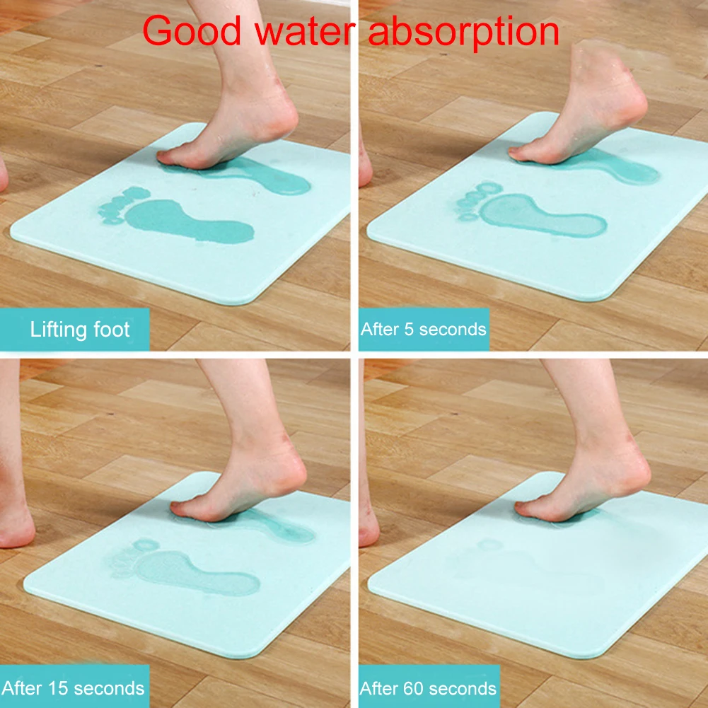 

Hot Bathroom Bath Shower Mat Non Slip Mat with Diatomaceous Earth Antibacterial Super Absorbent FQ-ing