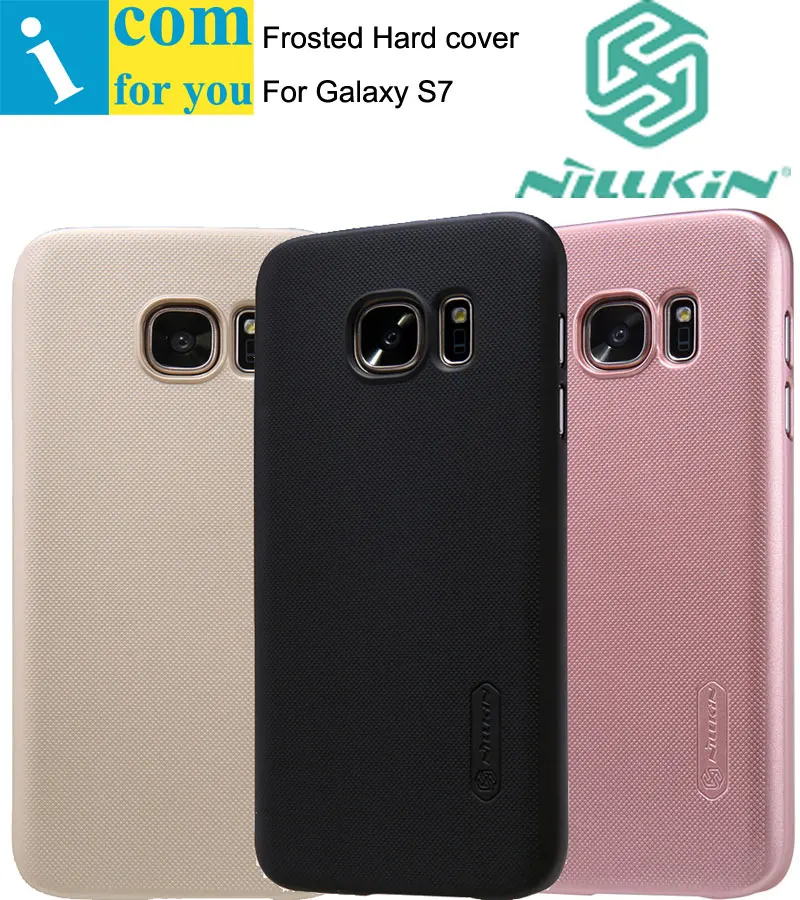Nillkin Super Frosted Shield Cover Case For Samsung Galaxy S7 edge S6 Plus with 1pcs Screen film