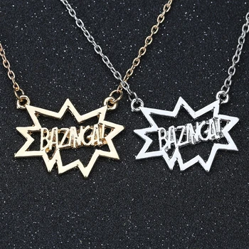 

The BigBang Big Bang Theory Necklace BAZINGA TBBT Sheldon Cooper Leonard Hofstadter Fashion Pendant Movie Jewelry Wholesale