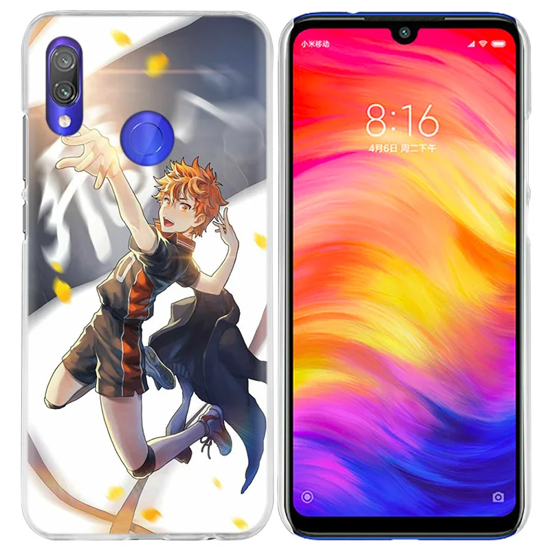 Чехол Haikyuu Hinata для Xiao mi Red mi Note 7 8T 6 6A Pro S2 5 5A 4X mi A1 A2 9 Note10 8 lite Play F1 жесткий чехол для телефона с рисунком аниме