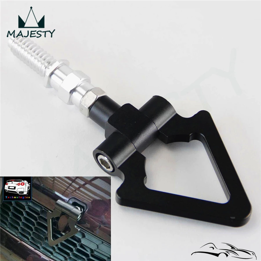 Aluminum Tow Hook Towing Hook Ring For BMW E82 E88 E90 E91 E92 E93 E70