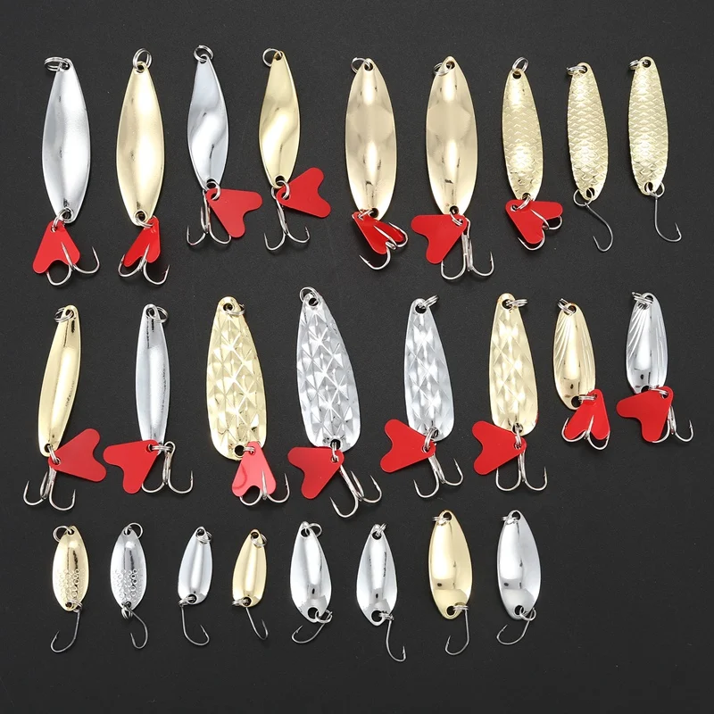 35 Pcs Luya Sequin Bait Set Metal Bait Set Fishing Bait Sea Fishing Metal Fixture