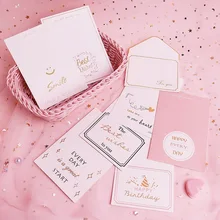 10pcs/set Paper Envelopes Mini Postcard Greeting Cards Paper Card Envelopes Office School Supply(5envelope+ 5card paper