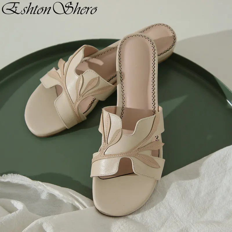 

EshtonShero Women Shoes Woman Slippers Women's Shoes Platform Low Heels Round Toe Slingback Ladies Wedding Shoe Size 3-8