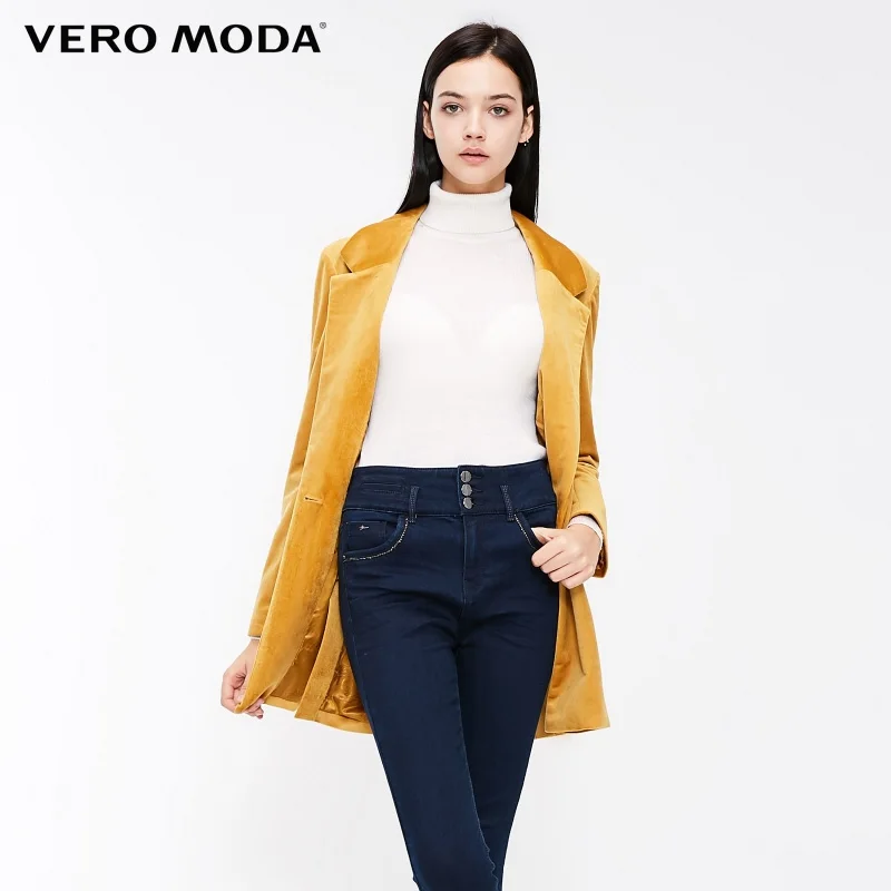 Vero Moda лацкан воротник с длинным рукавом Свободное пальто куртки | 318408504