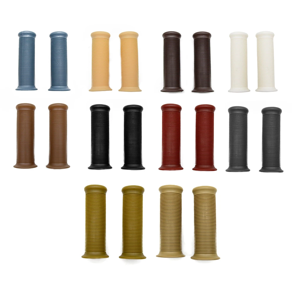 

7/8" 22cm Motorcycle Hand Grips Retro Handle Rubber Bar Gel Grip for Triumph Street Scrambler Vespa GTS 300 Piaggio Moto Guzzi