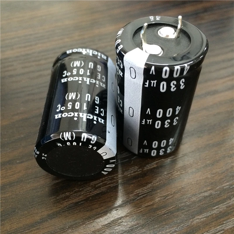 2шт 330 мкФ 400V NICHICON GU серия 25x40 мм Высокое качество 400V330uF оснастки PSU алюминиевый