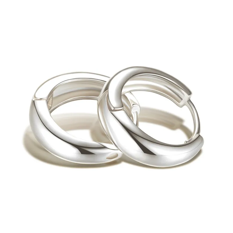 2 Piece South Korea Jewelry Zinc Alloy Circle Earrings For Women Female Hip Hop European Hoop Earrings Free Shipping (4)