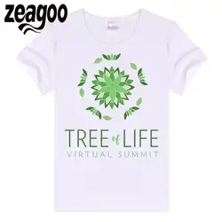 Zeagoo короткие Повседневное одноцветное Plain Crew Neck Slim Fit Мягкий Для женщин футболка с длинным рукавом белый дерево life_0o