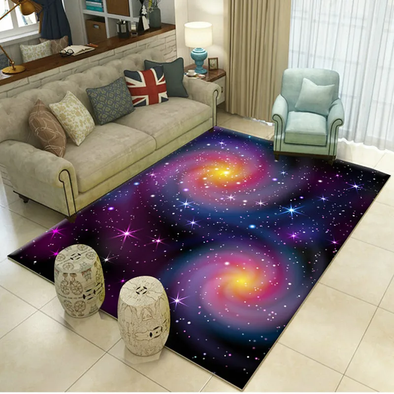 3D Dream Universe Galaxy Space ковры для гостиной спальни коврики для детской комнаты декор мягкий ковер детские коврики для ползания детские подарки