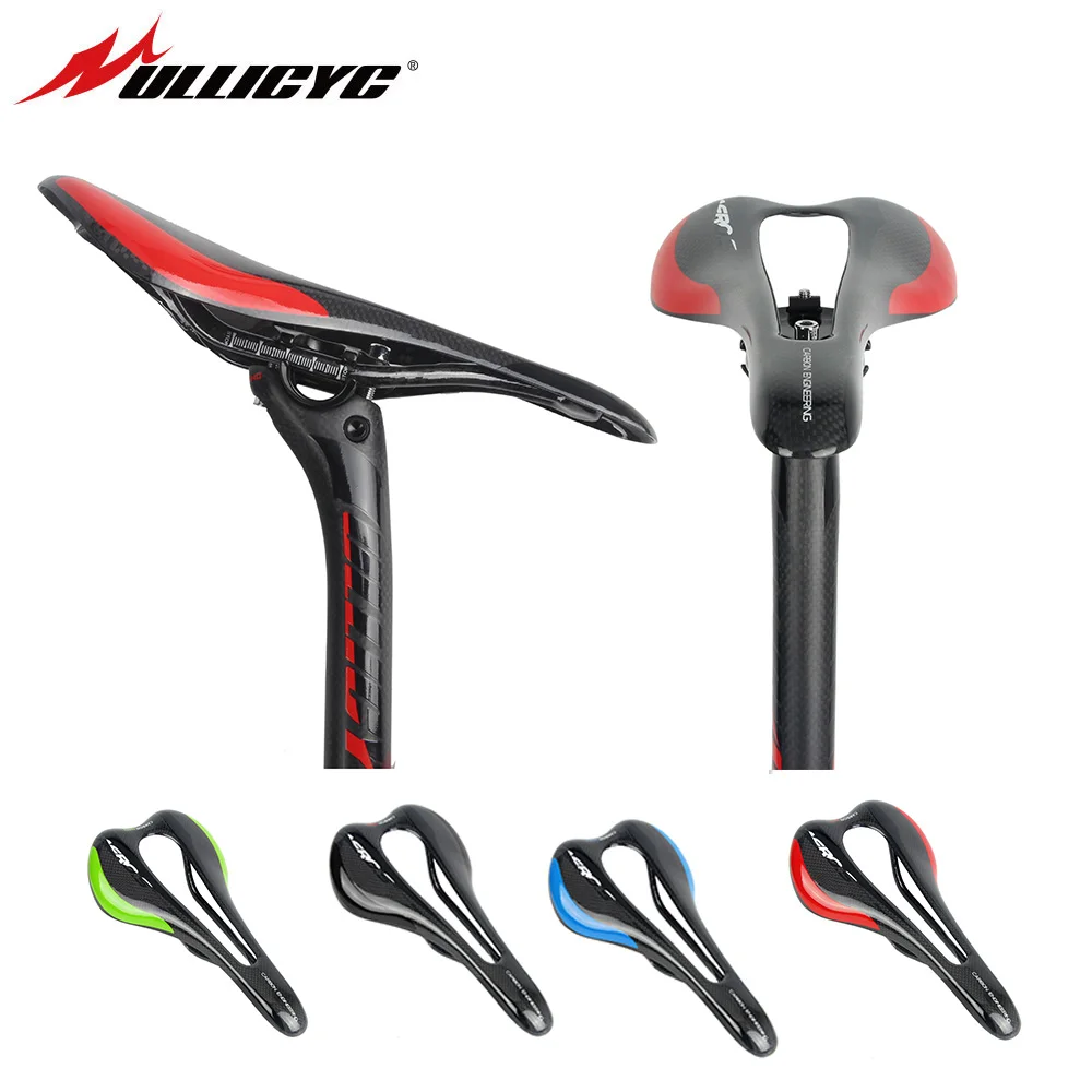 

Ullicyc 3K Carbon Matte Black Free Shipping Original/Leather 3K Carbon Bow Saddle Road Bike Mountain Road Bicycle Saddle ZD157