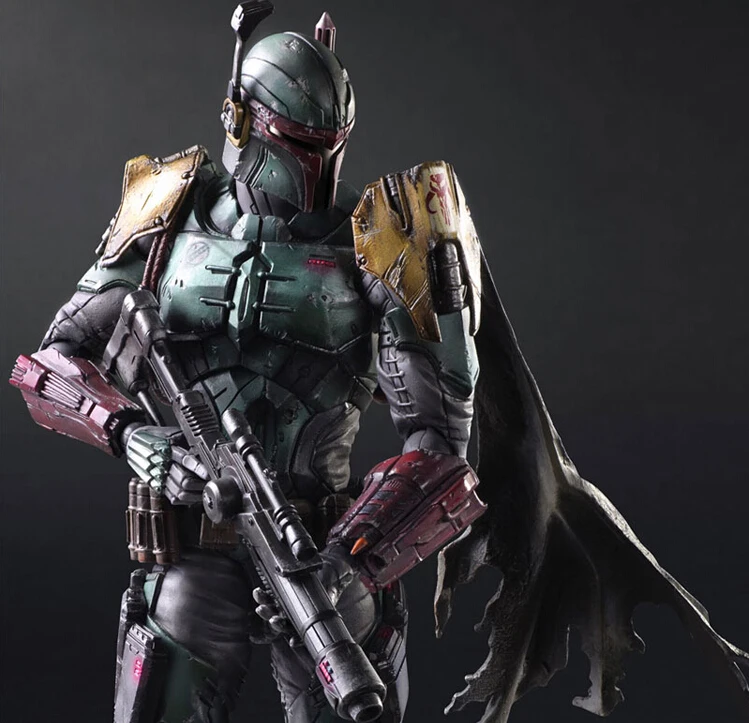 Star Wars Action Figure Bounty Hunter Boba Fett Play Arts Kai PVC Figure Toy Anime Star Wars Playarts Kai Collection Model Doll Star Wars Action Figure Bounty Hunter Boba Fett Play Arts Kai PVC Figure Toy Anime Star Wars Playarts Kai Collection Model Doll