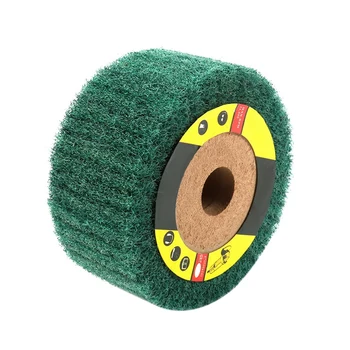 

1Pc Green Grinding Wheel Flap Mop Polishing Wheel Disc 180# 20Mm Bore 2 Inch Thick