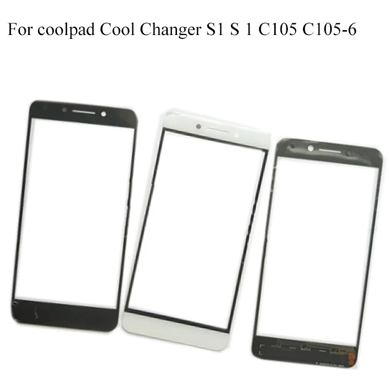Черный для coolpad Cool Changer S1 S 1 C105 6 передняя внешняя стеклянная линза с | Сенсорные панели -тачскрин -32909965155