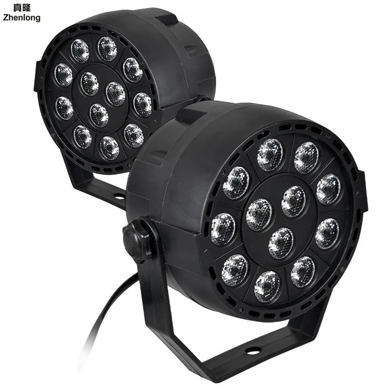 

High Quality 12 Led Par Stage Light 12W LED RGB DMX 512 Mini Par Led Lighting for Club Dj Show Home Party Ballroom Bands KTV Bar
