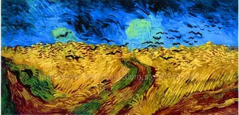 

Scenery 100% hand painted Van Gogh canvas backdrop pictures on the wall High quality gifts
