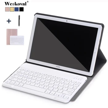 

Bluetooth Keyboard Case for Huawei MediaPad M5 10.8 CMR-W09 AL09 Removable Leather Funda For Huawei M5 Pro 10.8 CMR-W19 Cover