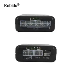 ПК компьютер ATX SATA HDD Тестер питания светодиодный индикатор 20 24pin PSU диагностический инструмент тестирование для анодного катода 12V 5V 3,3 V