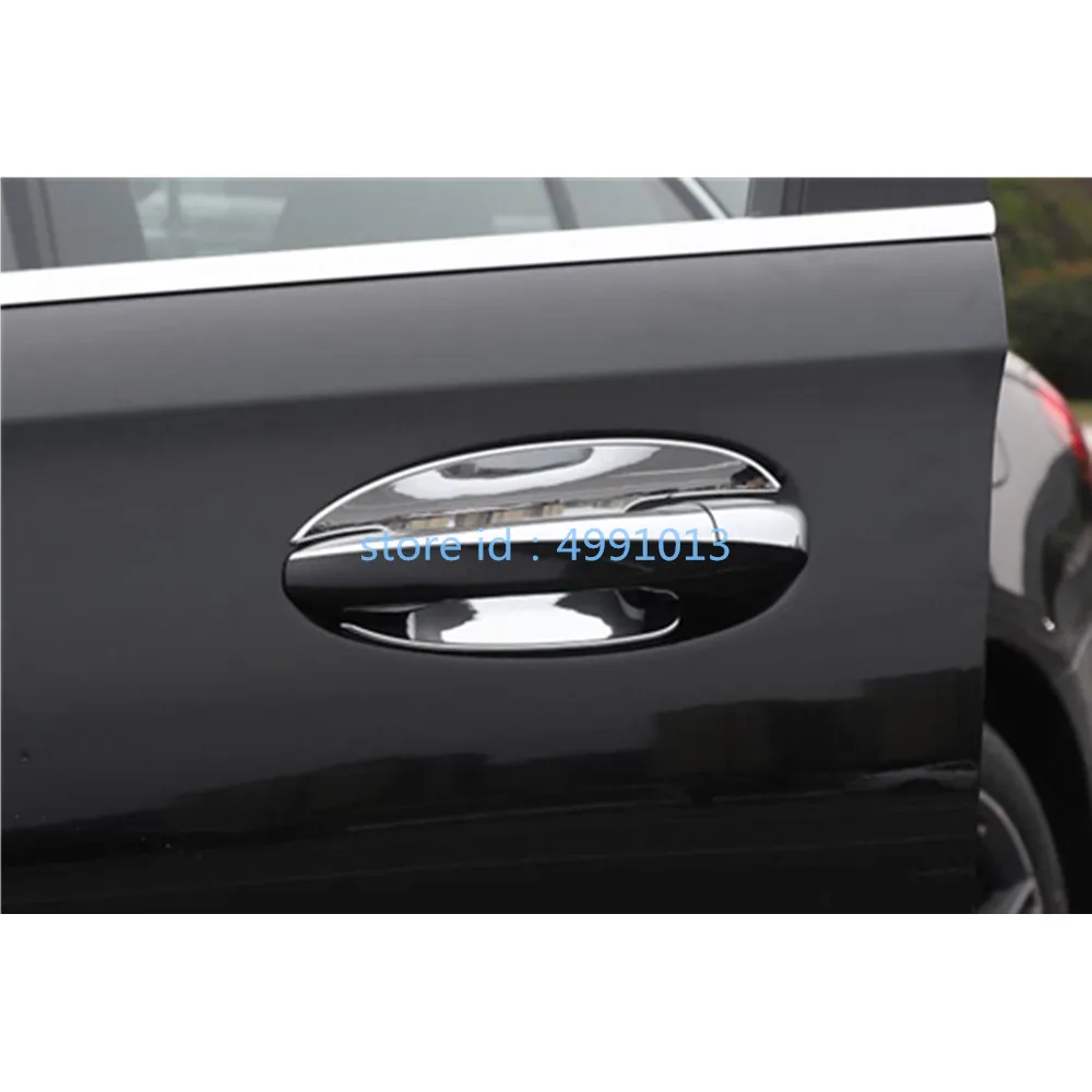 

For Mercedes Benz A Class W177 A180 A200 A250 2019 2020 car cover protection trim ABS chrome external bowl stick lamp frame 4pcs