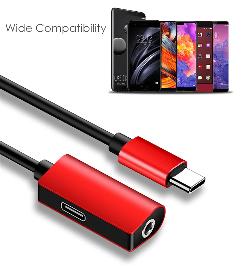 USB C к разъему 3,5 type C Кабель-адаптер для huawei P20 Pro mate 20 Xiaomi Mi 8 9 SE Note usb type C 3,5 мм AUX преобразователь для наушников