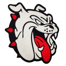 Нашивки для одежды Американский бык собака животные вышитые куртки ткань индивидуальный дизайн 25 см наклейки высокое Железо на патч одежда