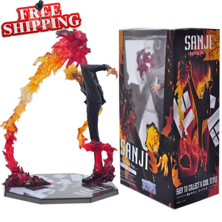 Экшн фигурка Sanji 17 см ПВХ Модель версия битвы демон ветер ноги подарок для