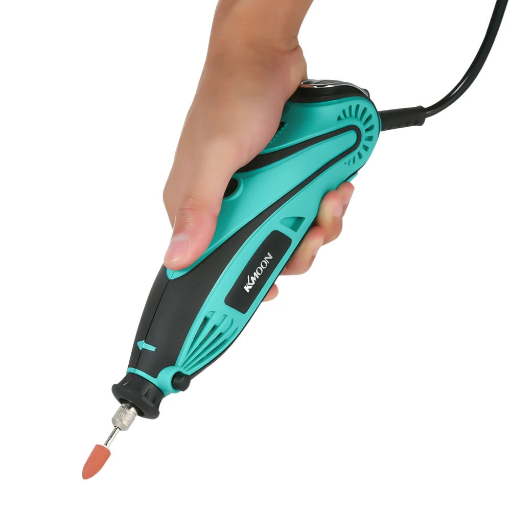 

KKmoon 120pcs Electric Mini Drill Power Tools Rotary Grinder Polishing Grinding Tool Set with 6 Position Variable Speed