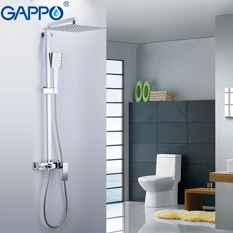 GAPPO sanitary ware suite bathroom massage showers waterfall rainfall bath mixer shower sets wall mounted shower heads GAPPO sanitary ware suite bathroom massage showers waterfall rainfall bath mixer shower sets wall mounted shower heads