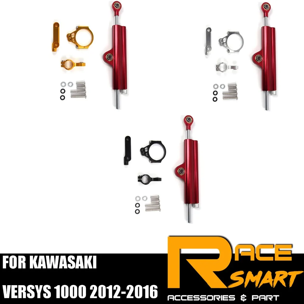 

For KAWASAKI VERSYS 1000 2012 - 2016 Steering Damper Stabilizer Kit Motorcycle accessories CNC 2013 2014 2015 VERSYS-1000