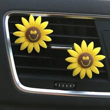 Kongyide Лидер продаж 20191 шт. автомобильный мультифлора Подсолнечник воздушный выход ароматный парфюм клип освежитель воздуха диффузор Прямая поставка xв1