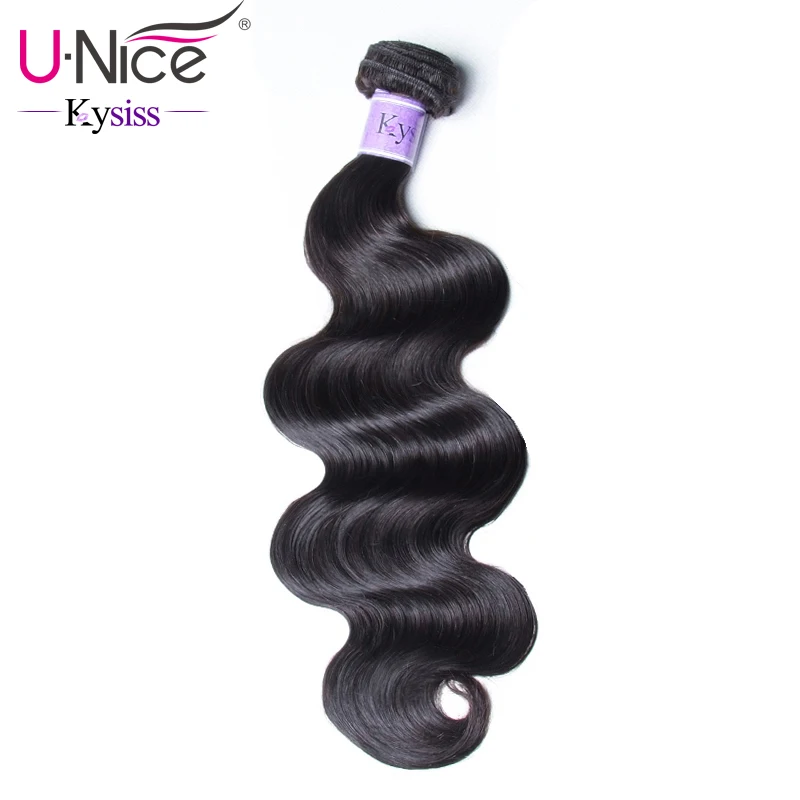 

UNice Hair Kysiss Series Malaysian Body Wave Hair Weave Bundles Natural Color 100% Virgin Human Hair weaving 1 Piece 8-30inch