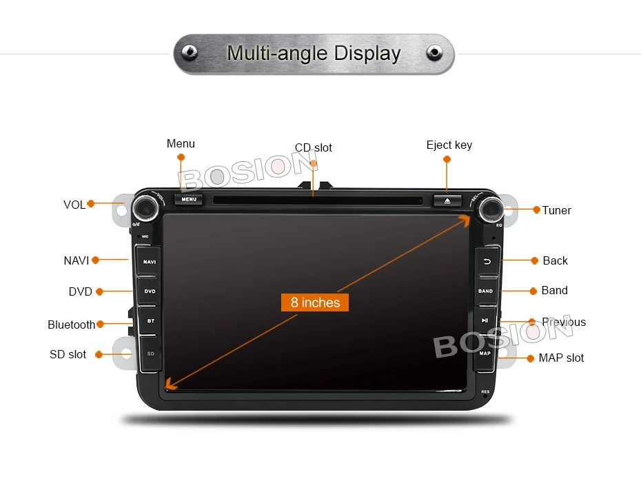 Best Hot Sale 2 DIN Car DVD For VW JETTA GOLF MK5 MK6 GTI PASSAT B6 POLO SKODA Fabia GPS Navigation Radio USB/SD PC country map 16