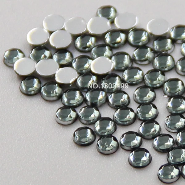 1000pcs Black Diamond Flat Back Acrylic Rhinestones Gems 5mm Wholesale