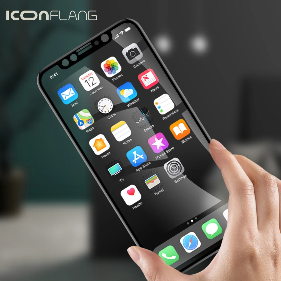 3D Arc Glass For iphone X 10 Premium glass Screen Protector Oleophobic