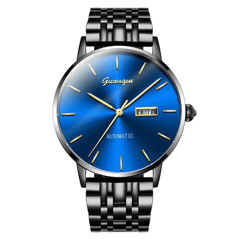 

High Archives Fully Automatic Mechanics Surface Concise Male Crown Qin Business Affairs Man Wrist Watch Waterproof GJ16056