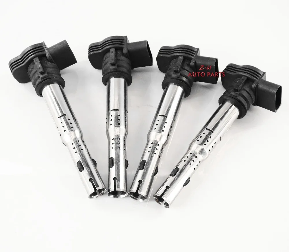NEW 07K 905 715 F PACK OF 4 PREMIUM IGNITION COILS FOR Volkswagen VW