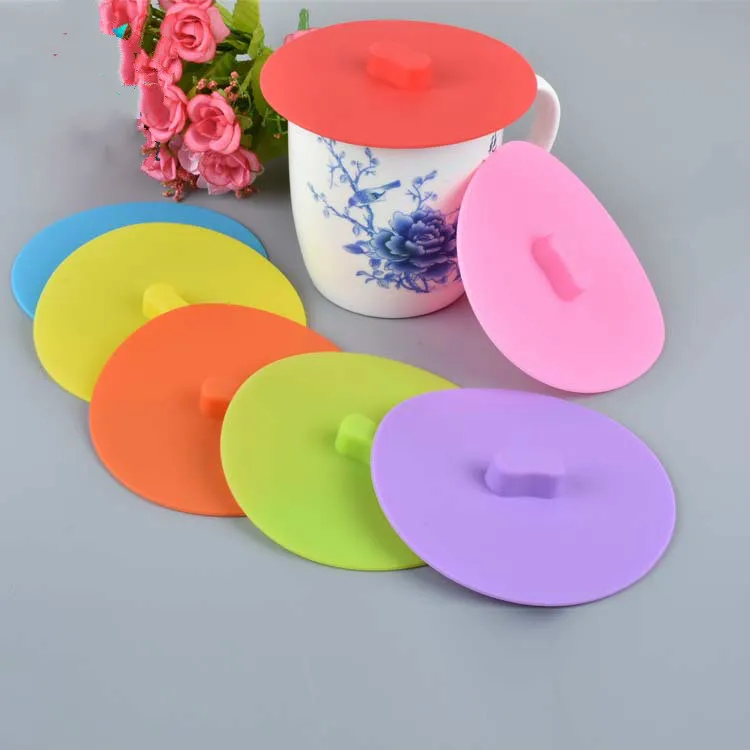 Buy 1pc Silicone Cup Lid Cover Dust Proof Reusable Cup
